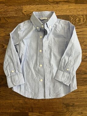 Janie and Jack Light Blue Button-Down Shirt for Kids
